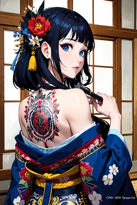 01575-1688251218-(masterpiece, top quality, best quality, official art, beautiful and aesthetic_1.2),1girl, tattoo, solo, japanese clothes,  hair.png